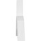 Ekena Millwork Archdale Architectural Grade PVC Gable Bracket, 96"W x 24"H x 4"D x 6"F, 6/12 Pitch GBP096X24X0406ARC00 - alternate 2